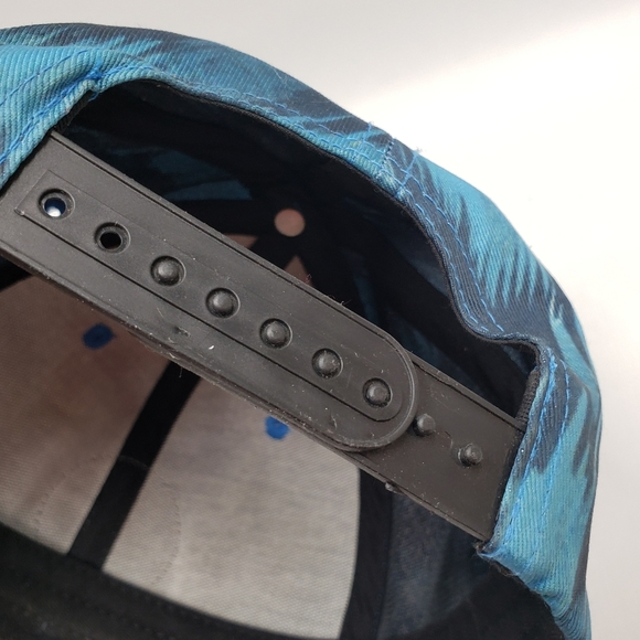 Buckin A Clothing Cap Blue Patterned Cork Brim Snap Back - Picture 7 of 10